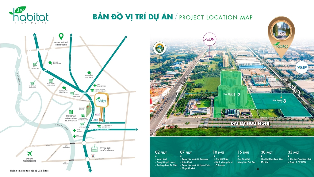 The Habitat Bình Dương Mặt tiền QL 13 & Metro 2 | Bảng giá 01.2026